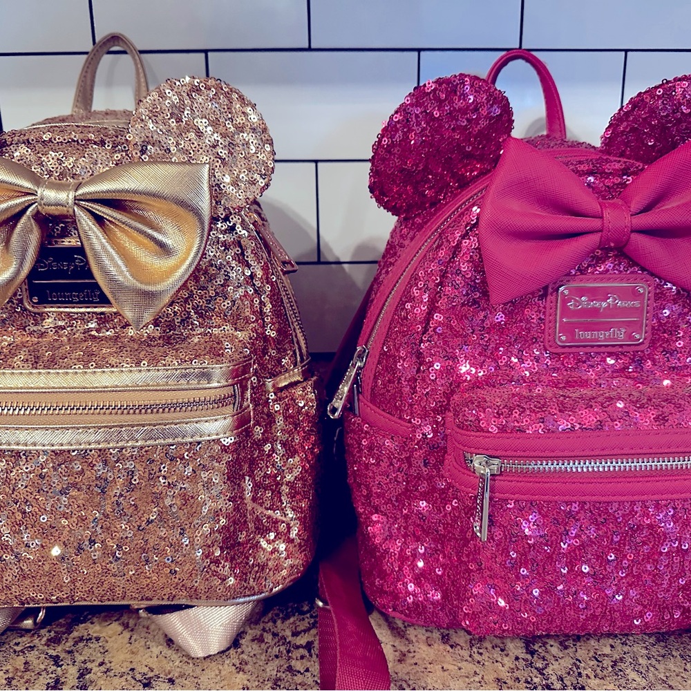 Loungefly sequin backpacks
